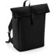 Matte PU Rolltop Backpack