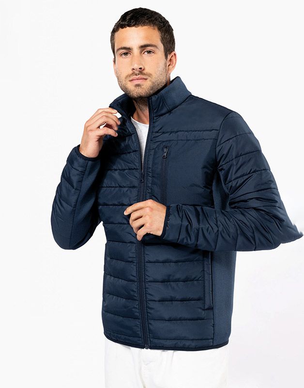 Veste bi-matière homme