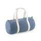 Denim Barrel Bag