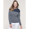 Pull marin femme