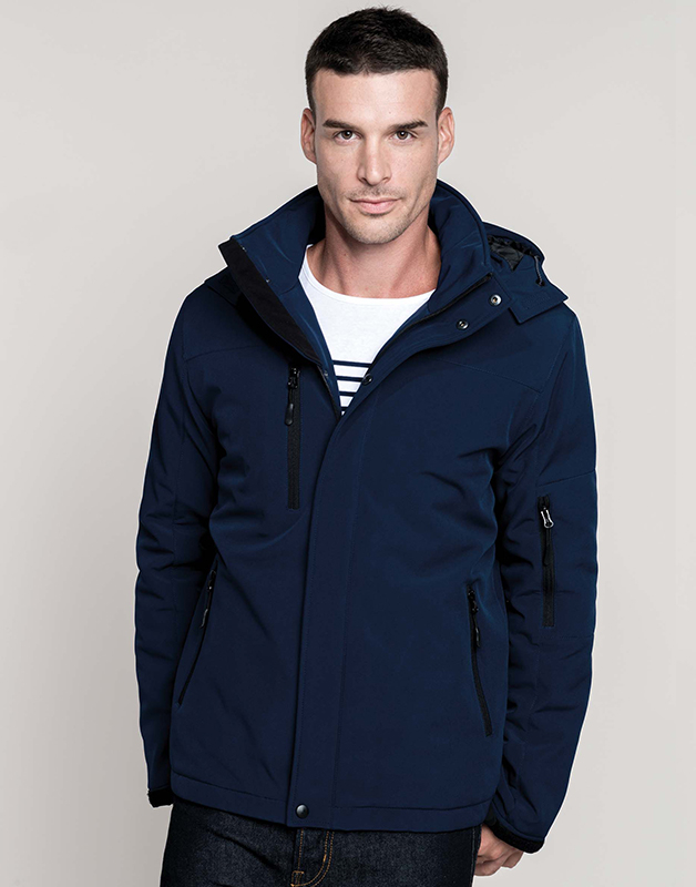 Parka softshell doublée capuche homme