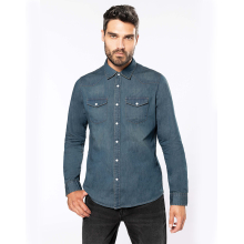 CHEMISE DENIM MANCHES LONGUES