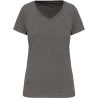 T-shirt Supima® col V manches courtes femme