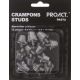 12 CRAMPONS ALU CONIQUES