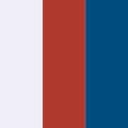 PA489-White / Red / Sporty Royal Blue